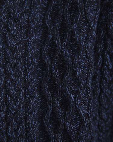 Joshua Cable Cardigan in NAVY/BLUE