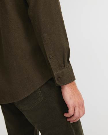 Jarron Long Sleeve Shirt in KHAKI MELANGE