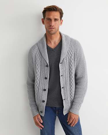Joshua Cable Cardigan in GREY