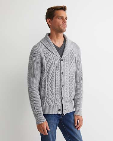 Joshua Cable Cardigan in GREY