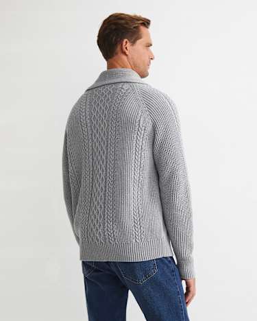 Joshua Cable Cardigan in GREY