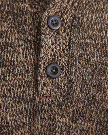 Todd Knit Polo in BROWN MULTI