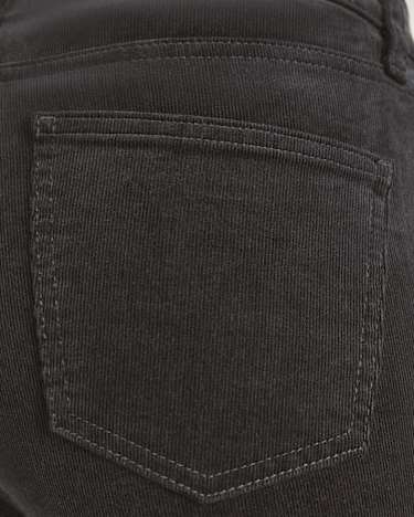 Cleo Straight Cord Jean in CHARCOAL