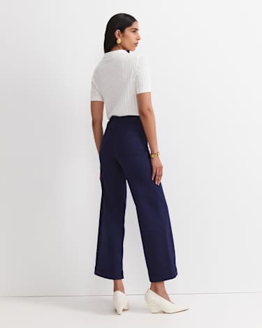 Nili Wide Leg Jean in NAVY