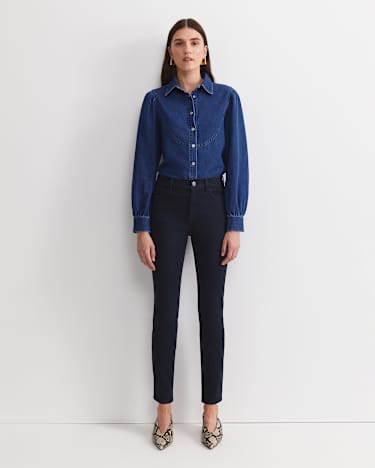 Jackie High Waist Skinny Jean in DARK WASH