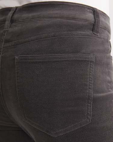 Cleo Velvet Pant in CHARCOAL