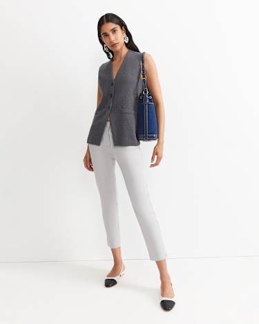 Evie Capri Pant in SILVER
