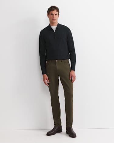 Tapered Bedford Jean in KHAKI