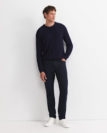 Tapered Bedford Jean in FRENCH NAVY