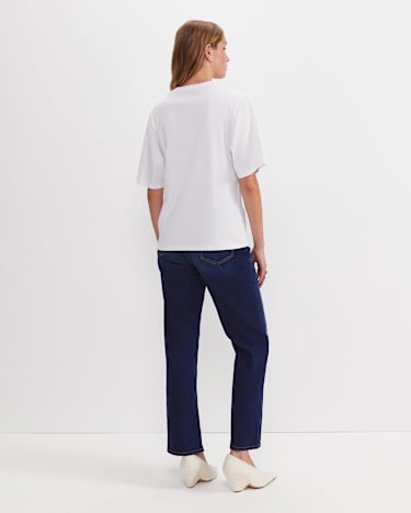 Alice Oversized Cotton T-Shirt in WHITE