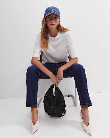 Alice Oversized Cotton T-Shirt in WHITE