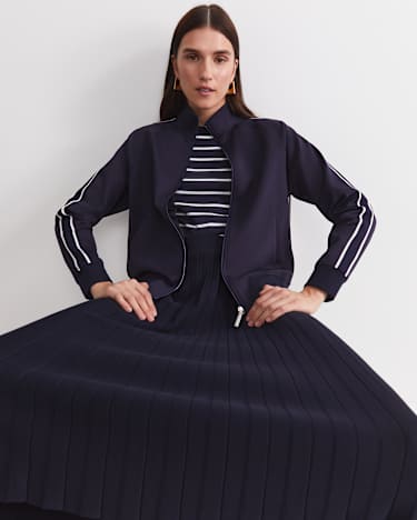 Lina Track Jacket in NAVY MULTI