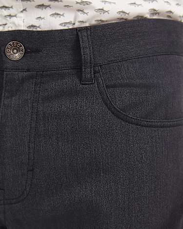 Arlo Brushed 5 Pocket Pant in BLACK