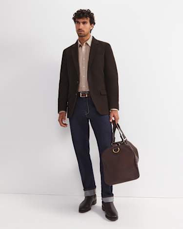 Moleskin Item Jacket in COFFEE BEAN