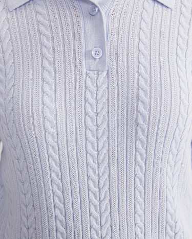 Elka Baby Cable Polo in BREEZE