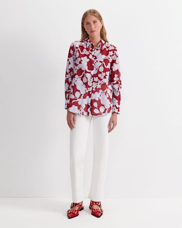 Melody Cotton Silk Shirt in MULTI