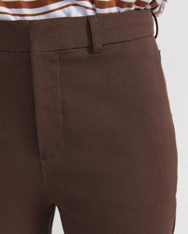 Felicity Straight Leg Pant in CHOCOLATE