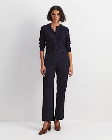 Laura Straight Chino Pant in NAVY
