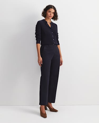 Laura Straight Chino Pant in NAVY