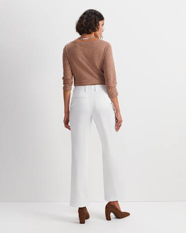 Laura Straight Chino Pant in WHITE