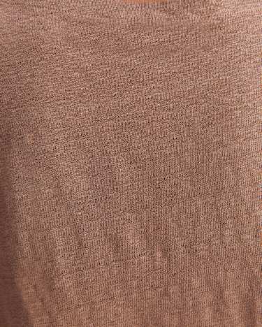 Cecile Linen Top in MOCHA
