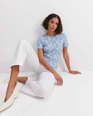 Betsy Boo Liberty Tee in BLUE/WHITE