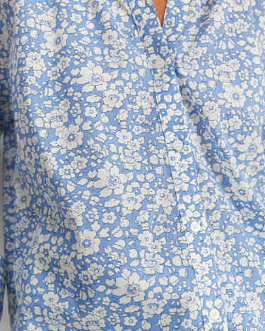 Betsy Boo Liberty Blouse in BLUE/WHITE