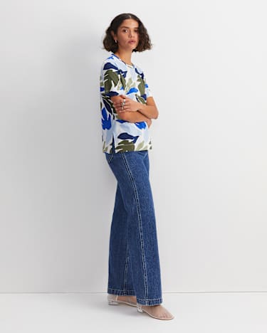Ivy Mercerised Cotton Tee in MULTI