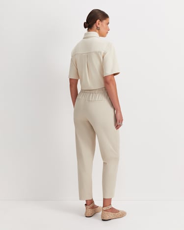 Rosie Elasticated Pant in TAN