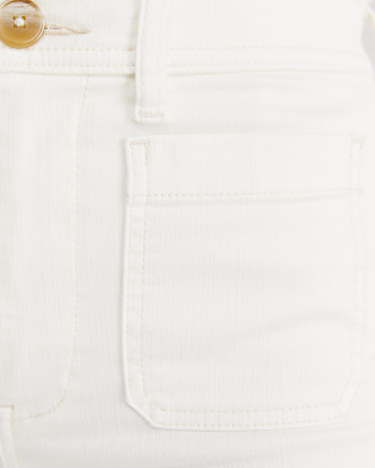 Nili Wide Leg Jean in IVORY