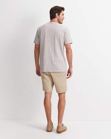 Supersoft Melange Tee in FAWN