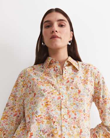 Meadow Relaxed Liberty Shirt in YELLOW MULTI