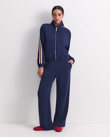 Kayla Track Jacket in NAVY MULTI
