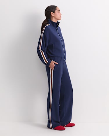 Kayla Track Jacket in NAVY MULTI