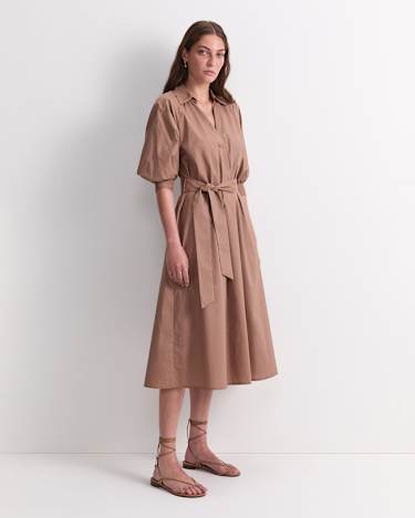 Lorelei Midi Dress in MOCHA