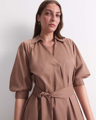 Lorelei Midi Dress in MOCHA
