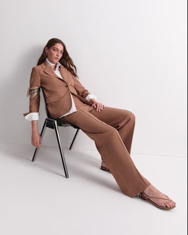 Valerie Straight Leg Pants in MOCHA