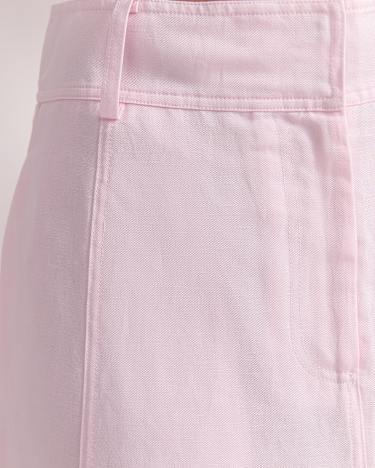 Vallerina Fit & Flare Midi Skirt in BLUSH