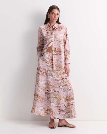 Story Map Liberty Shirt in PINK MULTI