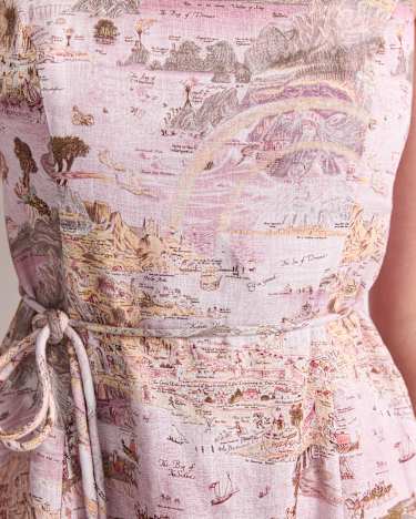 Story Map Liberty Midi Dress in PINK MULTI