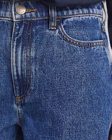 Allegra Denim Short in MID WASH