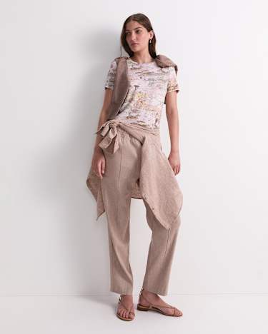 Story Map Liberty Tee in PINK MULTI