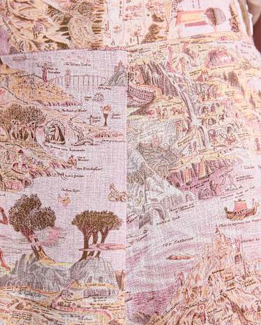 Story Map Liberty Midi Skirt in PINK MULTI