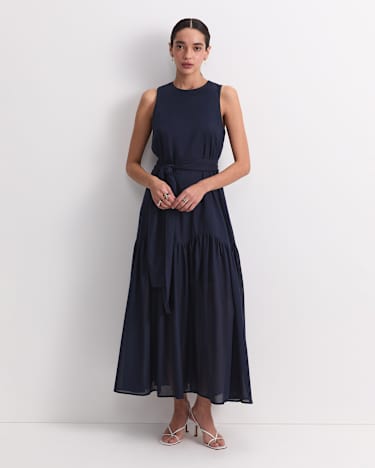Vivian Maxi Dress in NAVY