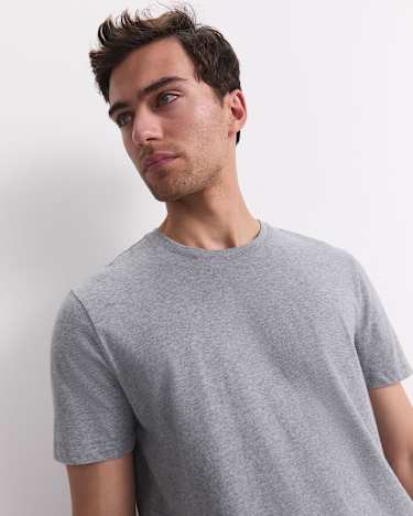 Supersoft Melange Tee in GREY MARLE