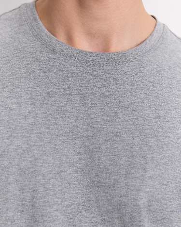 Supersoft Melange Tee in GREY MARLE
