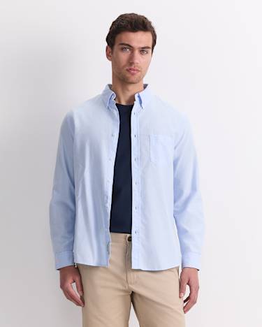 Oxford Long Sleeve Shirt in LIGHT BLUE
