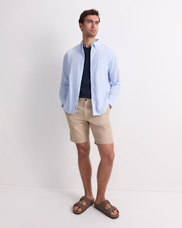 Oxford Long Sleeve Shirt in LIGHT BLUE