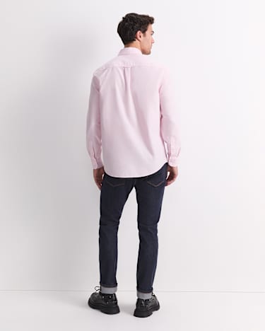Oxford Long Sleeve Shirt in PINK