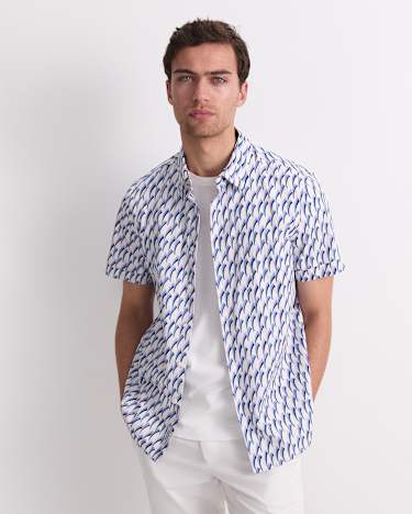 Jay Short Sleeve Liberty Shirt in PINK MULTI